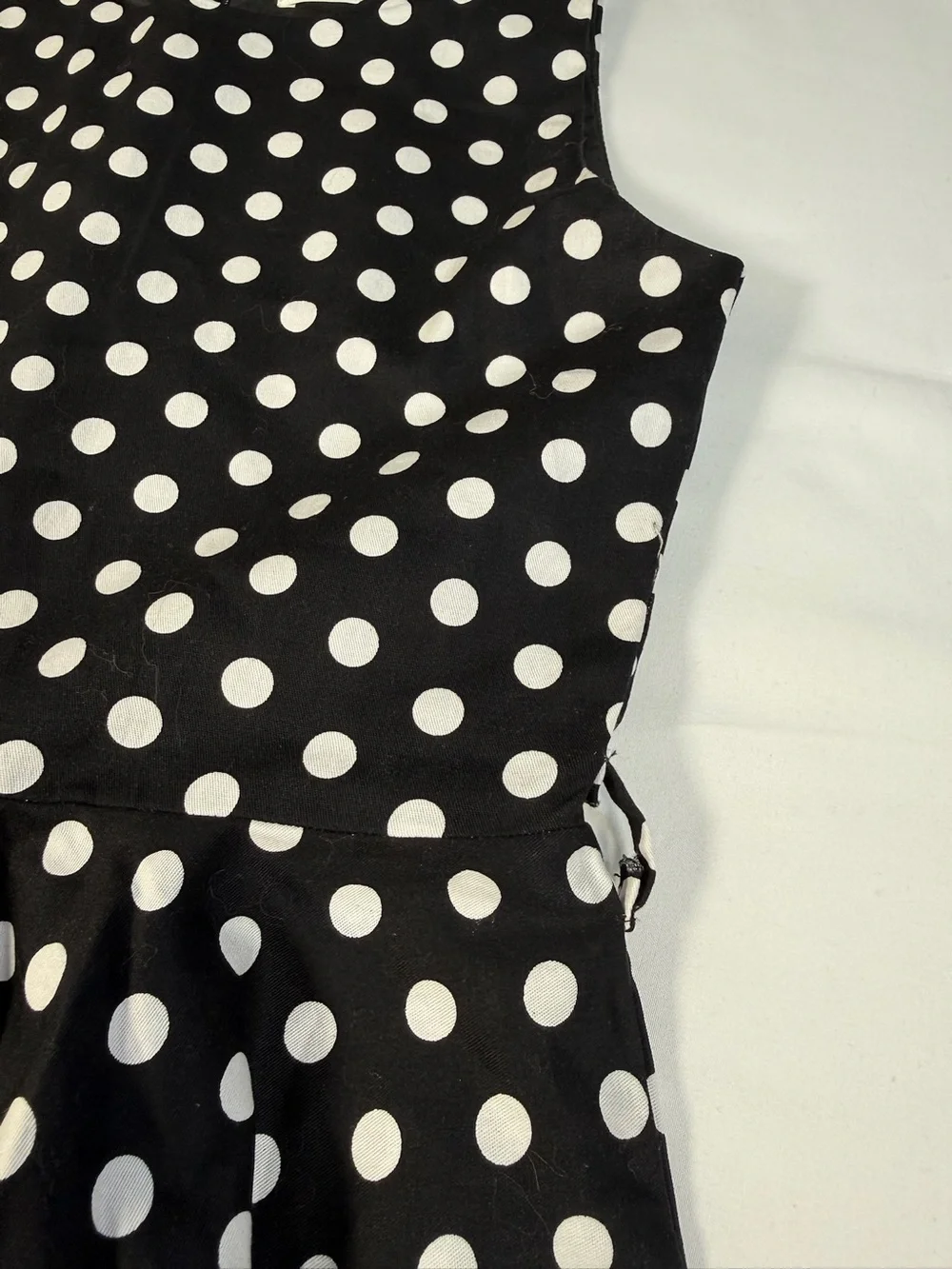 BLACKBUTTERFLY Girls 9-10 Polka Dot Fit And Flare Dress Retro Pinup Skater Dress
